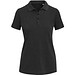 Calgary Poloshirt für Damen im Washed Look, 200 g/m2, schwarz, XXL