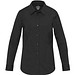 Carnelian 133 g/m² Popeline Bluse, schwarz, L