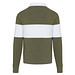 Clyde Rugby Polo Sweatshirt Unisex, grün / weiß, 2XL