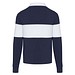Clyde Rugby Polo Sweatshirt Unisex, navy / weiß, L
