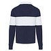 Clyde Rugby Polo Sweatshirt Unisex, navy / weiß, M