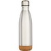 Cove 500 ml doppelwandige, vakuumisolierte Trinkflasche aus Edelstahl mit Korkdetails, mattsilber