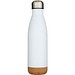 Cove 500 ml doppelwandige, vakuumisolierte Trinkflasche aus Edelstahl mit Korkdetails, weiss