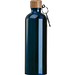 Edelstahltrinkflasche mit Karabiner, 750ml, dunkelblau