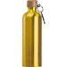 Edelstahltrinkflasche mit Karabiner, 750ml, gelb
