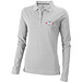 ELEVATE Damen Langarm Poloshirt Oakville, grau meliert, XS