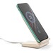 ENGLERT. Smartphone-Halter mit schnellem 10W wireless Ladegerät aus Recyceltes ABS (70% rABS) und Weizenstroh, Natur