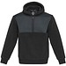 Evans Sherpa Fleecepullover Half-Zip Unisex, schwarz, M