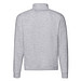 FRUIT OF THE LOOM® Unisex Sweatshirt Zip-Neck, grau, L