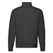 FRUIT OF THE LOOM® Unisex Sweatshirt Zip-Neck, schwarz, XXL