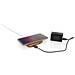 Zertifiziertes kabelloses 5W-Charger aus Bambus mit USB, braun