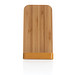 Zertifizierter kabelloser 5W-Ladeständer aus Bambus, braun