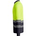 Sicherheits-Langarm-Poloshirt, XL, Grau/Neon-Gelb
