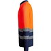Sicherheits-Langarm-Poloshirt, XL, Marineblau/Neon-Orange