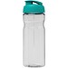 H2O Active® Base 650 ml Sportflasche mit Klappdeckel, transparent/aquablau