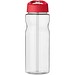 H2O Active® Base Tritan™ 650 ml Sportflasche mit Ausgussdeckel, transparentklar/rot