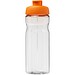 H2O Active® Base Tritan™ 650 ml Sportflasche mit Klappdeckel, transparentklar/orange