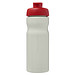 H2O Active® Eco Base 650 ml Sportflasche mit Klappdeckel, elfenbeinweiß/ rot