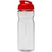 H2O Active® Eco Base 650 ml Sportflasche mit Klappdeckel, transparent/rot