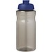 H2O Active® Eco Big Base 1L Sportflasche mit Klappdeckel, kohle/blau