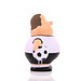 Herr Bert® Anti-Stress-Figuren Fussball Bert, schwarz/weiß