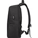 Hochwertiger Rucksack mit USB-Anschluss, schwarz Hochwertiger Rucksack mit USB-Anschluss, schwarz