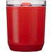 Hudson 180 ml doppelwandiger Becher aus recyceltem Kunststoff, rot