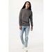 IQONIQ Elgon Quarter-Zip-Sweater aus rec. Baumwolle, anthrazit, S