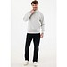 IQONIQ Elgon Quarter-Zip-Sweater, light heather grey, XL