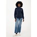 IQONIQ Elgon Quarter-Zip-Sweater, navy blau, L
