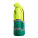 Kombinierter, gesteppter Parka Merak mit High Visibility, L, garden green/fluor yellow