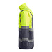 Kombinierter, gesteppter Parka Merak mit High Visibility, XXL, bleigrau/fluor yellow