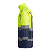 Kombinierter, gesteppter Parka Merak mit High Visibility, XXXL, navy/fluor yellow