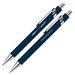 Metall-Kugelschreiber Faro, blaue Mine, dunkelblau
