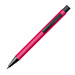 Kunststoff-Druckkugelschreiber mit Clip aus Metall, blaue Mine, pink Kunststoff-Druckkugelschreiber mit Clip aus Metall, blaue Mine, pink