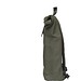 Lennon Roll-Top Recycled PU Backpack Rucksack, Dunkelgrün