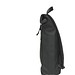 Lennon Roll-Top Recycled PU Backpack Rucksack, Schwarz