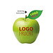 LogoFrucht Apfel grün - Strawberry + Apfelblatt