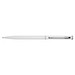 Metall-Kugelschreiber in schlanker Form, weiss