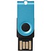 Mini USB-Stick, aquablau, 4GB