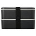 MIYO Renew Doppel-Lunchbox, granitfarben