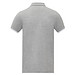 Morgan Polo für Herren, zweifarbig, heather grau, 3XL