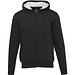 Natron 320 g/m² Sherpa-Kapuzenjacke mit Reißverschluss, schwarz, S