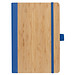 Notizbuch aus Bambus, blau