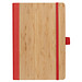 Notizbuch aus Bambus, rot