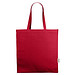 Odessa 220 g/m² recycelte Baumwoll Tragetasche 13L, rot