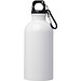 Oregon 400 ml RCS-zertifizierte, einwandige Trinkflasche aus Edelstahl mit Karabinerhaken, weiss