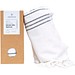 Originalhome Tuch 85 × 175 cm aus recyceltem Material, offwhite