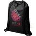 Peru Blend 180 g/m² Sportbeutel aus GRS recycelter Baumwolle 5L, schwarz
