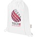 Peru Blend 180 g/m² Sportbeutel aus GRS recycelter Baumwolle 5L, weiss